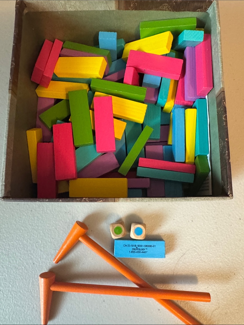 Creatology Colorful Wooden Building Blocks Set for Kids - Multicolor